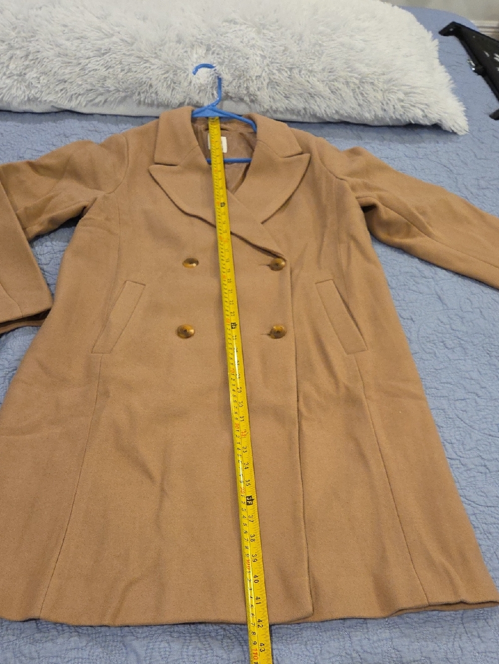 GAP Double-Breasted Camel Pea Coat Size L, New With Tags! - Picture 10 of 10